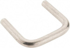 Amatom Electronic Hardware - 1-5/32" Long x 1" High, Round Handle - Clear Passivated, Stainless Steel, 1" Center to Center - Benchmark Tooling