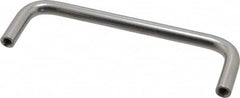 Amatom Electronic Hardware - 4-13/16" Long x 1-1/2" High, Round Handle - Clear Passivated, Stainless Steel, 4-1/2" Center to Center - Benchmark Tooling