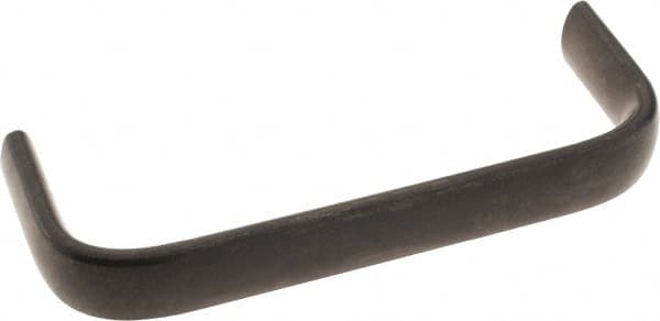 Amatom Electronic Hardware - 4-27/32" Long x 0.63" Wide x 1-3/4" High, Oval Handle - Black Oxide Finish, Stainless Steel, 4-9/16" Center to Center - Benchmark Tooling