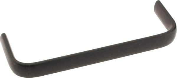 Amatom Electronic Hardware - 6-9/32" Long x 0.63" Wide x 2" High, Oval Handle - Black Oxide Finish, Stainless Steel, 6" Center to Center - Benchmark Tooling