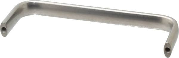 Amatom Electronic Hardware - 6-9/32" Long x 0.63" Wide x 2" High, Oval Handle - Clear Passivated, Stainless Steel, 6" Center to Center - Benchmark Tooling