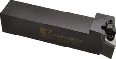 Kennametal - MDQN, Left Hand Cut, 27.5° Lead Angle, 1-1/4" Shank Height x 1-1/4" Shank Width, Negative Rake Indexable Turning Toolholder - 6" OAL, DN..43. Insert Compatibility, Series Kenloc - Benchmark Tooling