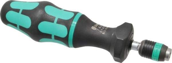 Wera - 1 Piece, 1.2 to 3 N/m, Adjustable Torque Limiting Screwdriver - 6" OAL, 1/4" Drive, 0.1" Graduation - Benchmark Tooling