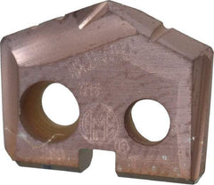 Allied Machine and Engineering - 7/16" Diam x 3/32" Thick, Seat Code Z, 132° Included Angle Spade Drill Insert - AM200 Coated, Cobalt, Grade Super Cobalt, Series GEN2 T-A - Benchmark Tooling