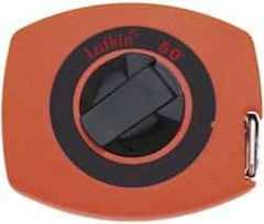 Lufkin - 50' x 3/8" Yellow Blade Tape Measure - 1/8" Graduation, B1 Graduation Style, High-Visibility Orange Case - Benchmark Tooling