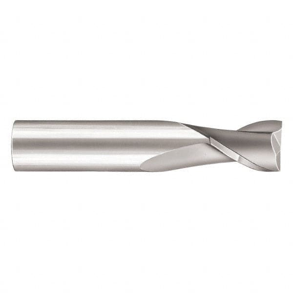 SGS - 3/4", 1" LOC, 3/4" Shank Diam, 3" OAL, 2 Flute, Solid Carbide Square End Mill - Single End, TiN Finish, Spiral Flute, 30° Helix, Centercutting, Right Hand Cut, Right Hand Flute, Series 17 - Benchmark Tooling