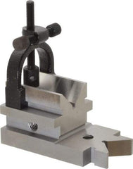 TESA Brown & Sharpe - 1-5/16" Max Capacity, 90° Angle, Steel V-Block - 3-19/32" Long x 1-7/8" Wide x 1-7/8" High, Sold as Individual - Benchmark Tooling