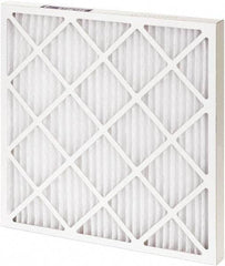 Made in USA - 15" Noml Height x 20" Noml Width x 2" Noml Depth, 35% Capture Efficiency, Wire-Backed Pleated Air Filter - MERV 8, Synthetic, Integrated Paperboard Frame, 500 Max FPM, 775 CFM, For Any Unit - Benchmark Tooling