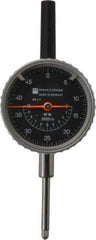 TESA Brown & Sharpe - 1" Range, 0-50 Dial Reading, 0.0005" Graduation Dial Drop Indicator - 2-1/4" Dial, 0.05" Range per Revolution, Revolution Counter - Benchmark Tooling