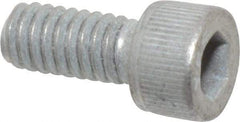 Value Collection - #8-32 UNC Hex Socket Drive, Socket Cap Screw - Alloy Steel, Zinc-Plated Finish, Fully Threaded, 3/8" Length Under Head - Benchmark Tooling