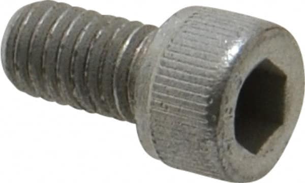 Value Collection - #10-32 UNF Hex Socket Drive, Socket Cap Screw - Alloy Steel, Zinc-Plated Finish, Fully Threaded, 3/8" Length Under Head - Benchmark Tooling