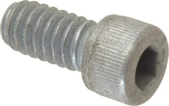 Value Collection - 1/4-20 UNC Hex Socket Drive, Socket Cap Screw - Alloy Steel, Zinc-Plated Finish, Fully Threaded, 1/2" Length Under Head - Benchmark Tooling