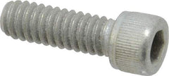 Value Collection - 1/4-20 UNC Hex Socket Drive, Socket Cap Screw - Alloy Steel, Zinc-Plated Finish, Fully Threaded, 3/4" Length Under Head - Benchmark Tooling