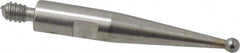 TESA Brown & Sharpe - 1mm Ball Diam, Carbide, Ball Test Indicator Contact Point - 1/2" Contact Point Length, Use with Brown & Sharpe BesTest 599 Series - Benchmark Tooling