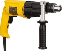 DeWALT - 120 Volt 1/2" Keyed Chuck Electric Hammer Drill - 0 to 19,000 & 0 to 46,000 BPM, 0 to 1,100 & 0 to 2,700 RPM, Reversible - Benchmark Tooling