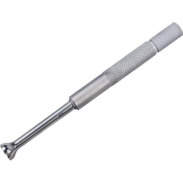 Mitutoyo - 0.4 to 0.5 Inch Measurement, Small Hole Gage - 4-1/4 Inch Overall Length, Half Ball - Benchmark Tooling