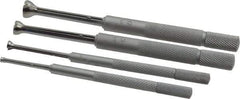 Mitutoyo - 1/8 to 1/2 Inch Measurement, Small Hole Gage Set - 90, 97.6, 102.8 and 108mm Long, Half Ball, Includes Pouch - Benchmark Tooling