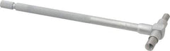 Mitutoyo - 1-1/4 to 2-1/8 Inch, 5.9055 Inch Overall Length, Telescoping Gage - Satin Chrome Finish - Benchmark Tooling