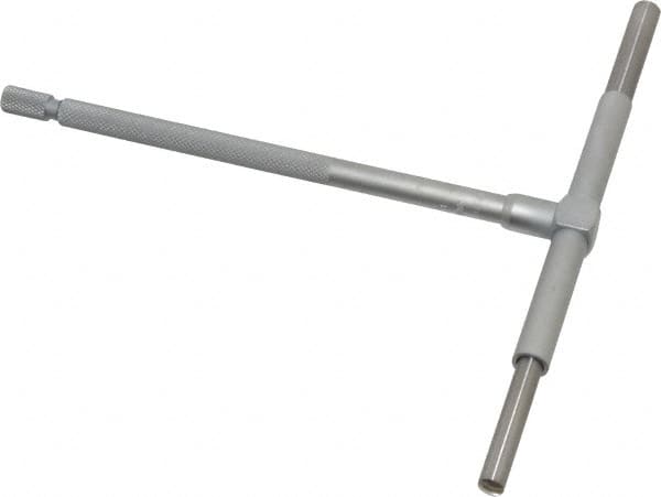 Mitutoyo - 3-1/2 to 6 Inch, 5.9055 Inch Overall Length, Telescoping Gage - Satin Chrome Finish - Benchmark Tooling