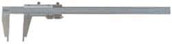 Mitutoyo - 0 to 40" Stainless Steel Vernier Caliper - 0.0010" Graduation, 140mm Jaw Depth, 0.003" Accuracy - Benchmark Tooling