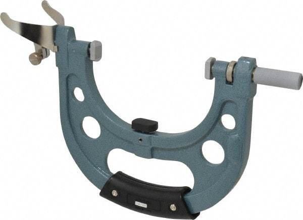 Mitutoyo - 4 to 5 Inch, Snap Gage - 0.0001 Inch Graduation, 15 N Measuring Force, Carbide Anvil, Dial Display - Benchmark Tooling