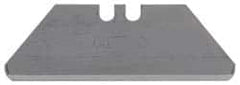 Stanley - 100 Piece Carbon Steel Utility Knife Blade - 1-7/8" OAL, 0.024" Blade Thickness - Benchmark Tooling