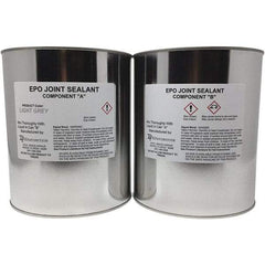 Made in USA - 2 Gal Concrete Repair/Resurfacing - Light Gray, 38.5 Sq Ft Coverage, Epoxy Resin - Benchmark Tooling