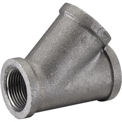 Black Pipe Fittings; Fitting Type: Wye; Fitting Size: 1-1/2″; Material: Malleable Iron; Finish: Black; Fitting Shape: Wye; Thread Standard: NPT; Connection Type: Threaded; Lead Free: No; Standards:  ™ASME ™B1.2.1; ASME ™B16.3;  ™UL ™Listed