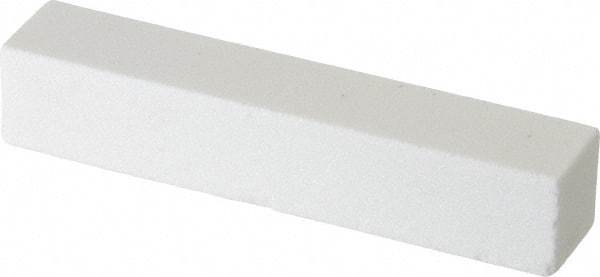 Norton - 150 Grit Aluminum Oxide Square Dressing Stick - 4 x 3/4 x 3/4, Very Fine Grade, Vitrified Bond - Benchmark Tooling