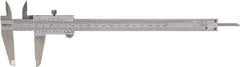 Mitutoyo - 0 to 8" Stainless Steel Vernier Caliper - 0.02mm Graduation, 50mm Jaw Depth, 0.03mm Accuracy - Benchmark Tooling