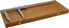 Mitutoyo - 0 to 20" Stainless Steel Vernier Caliper - 0.0010" Graduation, 200mm Jaw Depth, 0.003" Accuracy - Benchmark Tooling