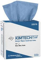 Kimtech - Dry Clean Room/Lab/Critical Task Wipes - Pop-Up, 16-3/4" x 8-3/4" Sheet Size, Blue - Benchmark Tooling