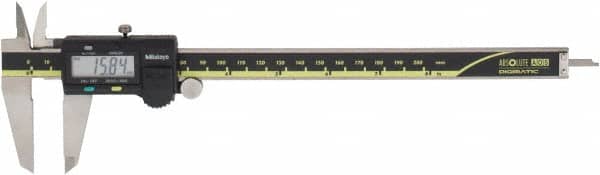 Mitutoyo - 0 to 200mm Range, 0.01mm Resolution, Electronic Caliper - Stainless Steel with 50mm Stainless Steel Jaws, 0.03mm Accuracy - Benchmark Tooling