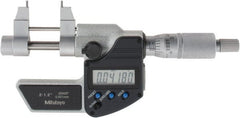 Mitutoyo - 0.2 to 1.2" Range, 0.00005" Resolution, Electronic Inside & Tubular Micrometer - Benchmark Tooling