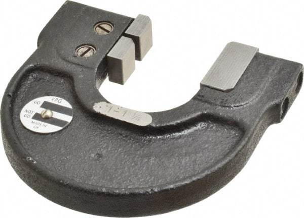 YPG - 1 to 1-1/4 Inch, Cast Iron 3x Frame Snap Gage - 0.0001 Inch Graduation, Hardened Tool Steel Anvil - Benchmark Tooling