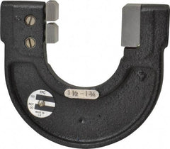 YPG - 1-1/2 to 1-3/4 Inch, Cast Iron 4x Frame Snap Gage - 0.001 Inch Graduation, Hardened Tool Steel Anvil - Benchmark Tooling