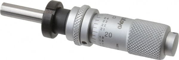 Mitutoyo - 1/2 Inch, 0.5118 Inch Thimble, 0.1969 Inch Diameter x 17.5mm Long Spindle, Mechanical Micrometer Head - Benchmark Tooling