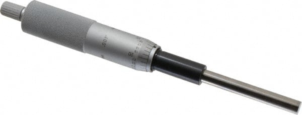 Mitutoyo - 2 Inch, 0.8268 Inch Ratchet Stop Thimble, 0.315 Inch Diameter x 59mm Long Spindle, Mechanical Micrometer Head - Benchmark Tooling