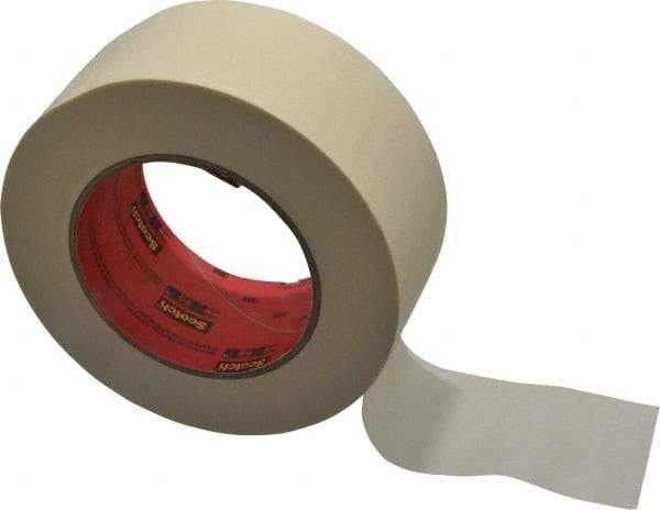 3M - 2" Wide x 60 Yd Long Tan Paper Masking Tape - Series 213, 6 mil Thick, 27 In/Lb Tensile Strength - Benchmark Tooling