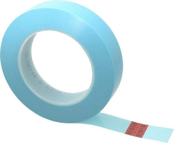 3M - 1" Wide x 60 Yd Long Blue Polypropylene Film Masking Tape - Series 215, 4.8 mil Thick, 15 In/Lb Tensile Strength - Benchmark Tooling