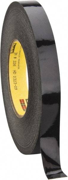 3M - 3/4" Wide x 60 Yd Long Black Crepe Paper Masking Tape - Series 226, 10.6 mil Thick, 34 In/Lb Tensile Strength - Benchmark Tooling