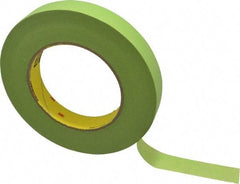 3M - 3/4" Wide x 60 Yd Long Green Paper Masking Tape - Series 401+/233+, 6.7 mil Thick, 25 In/Lb Tensile Strength - Benchmark Tooling