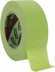 3M - 2" Wide x 60 Yd Long Green Paper Masking Tape - Series 401+/233+, 6.7 mil Thick, 25 In/Lb Tensile Strength - Benchmark Tooling