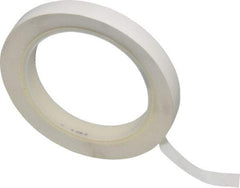 3M - White Solid Color Vinyl Tape - 1/2" Wide x 108' Long x 5.2 mil Thick, General Traffic - Benchmark Tooling