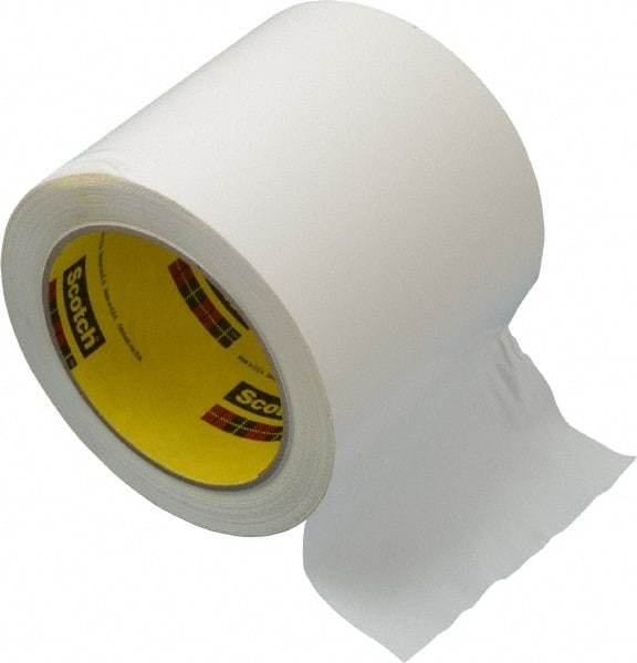 3M - White Solid Color Vinyl Tape - 4" Wide x 108' Long x 5.2 mil Thick, General Traffic - Benchmark Tooling