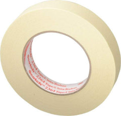 3M - 1" Wide x 60 Yd Long Tan Paper Masking Tape - Series 2364, 6.5 mil Thick, 24 In/Lb Tensile Strength - Benchmark Tooling