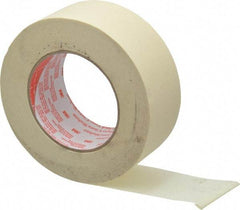 3M - 2" Wide x 60 Yd Long Tan Paper Masking Tape - Series 2364, 6.5 mil Thick, 24 In/Lb Tensile Strength - Benchmark Tooling