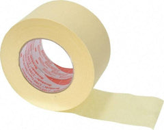 3M - 3" Wide x 60 Yd Long Tan Paper Masking Tape - Series 2380, 7.2 mil Thick, 28 In/Lb Tensile Strength - Benchmark Tooling