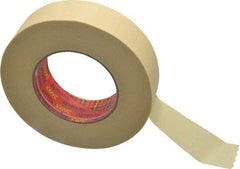 3M - 1-1/2" Wide x 60 Yd Long Tan Paper Masking Tape - Series 2693, 7.9 mil Thick, 29 In/Lb Tensile Strength - Benchmark Tooling