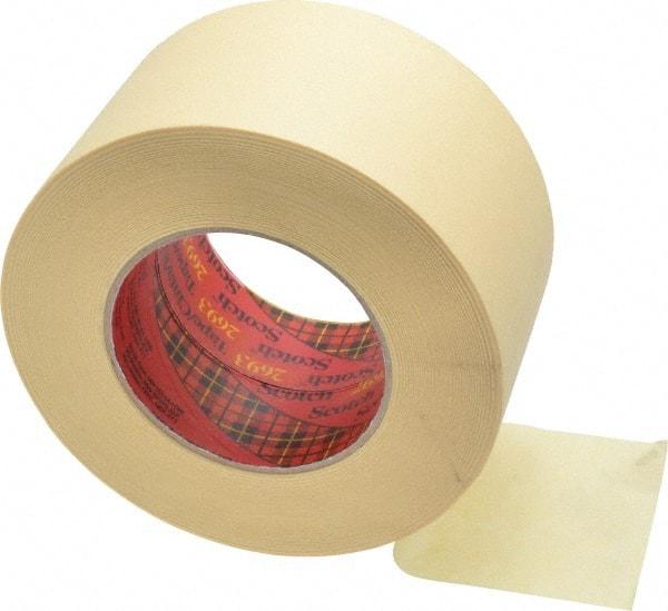 3M - 3" Wide x 60 Yd Long Tan Paper Masking Tape - Series 2693, 7.9 mil Thick, 29 In/Lb Tensile Strength - Benchmark Tooling